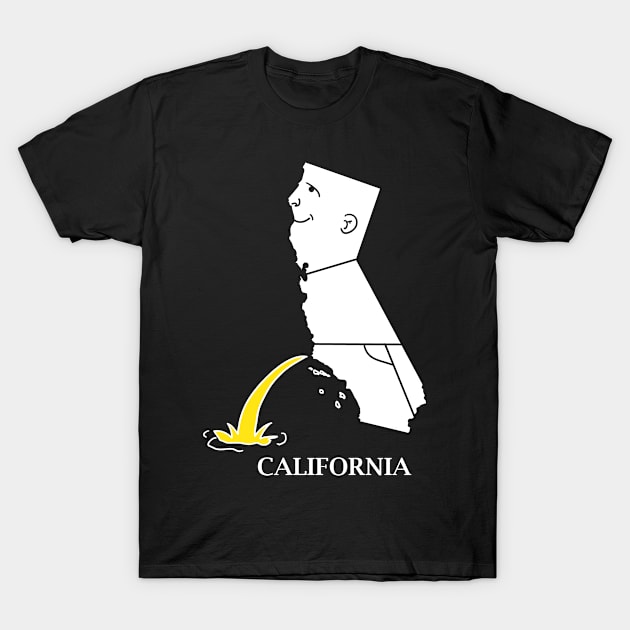 A funny map of California T-Shirt by percivalrussell